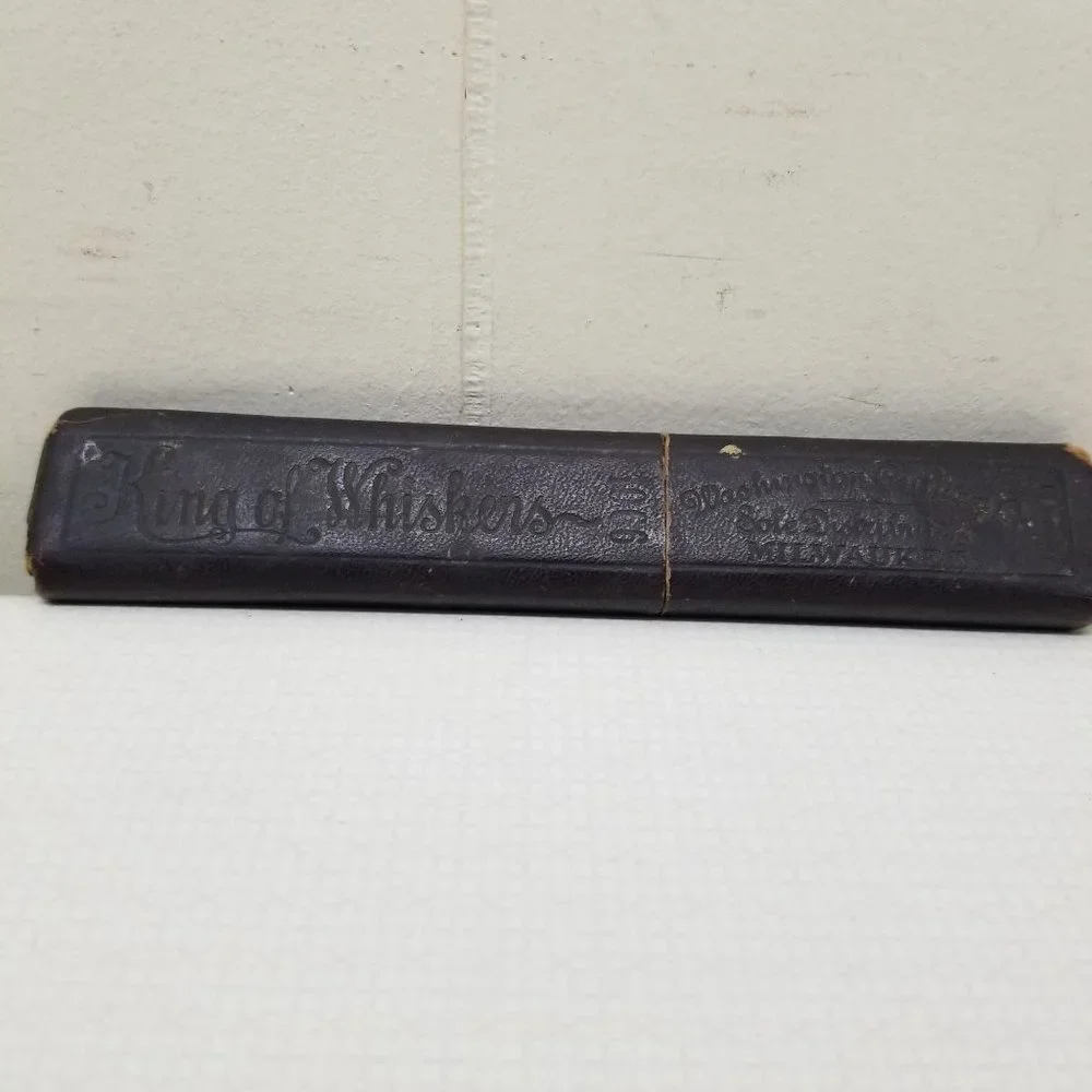 Washington Cutlery Co Germany King Of Whiskers Razor 1066 MILWAUKEE With‎ Case